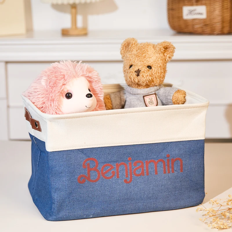 Personalisierte Aufbewahrungskorb mit Namen - Organizer Geschenke für Kinder