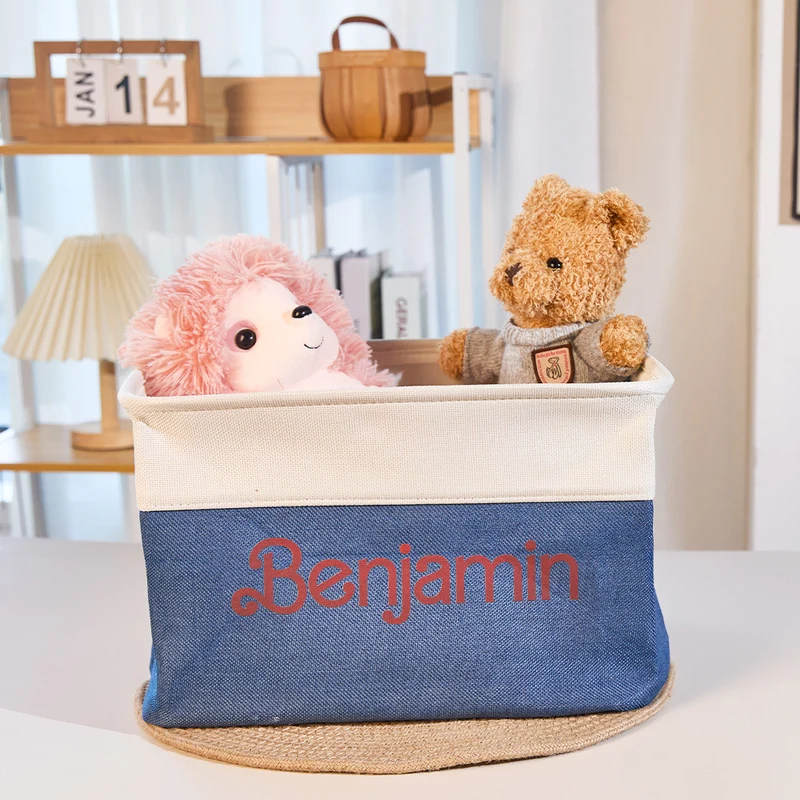 Personalisierte Aufbewahrungskorb mit Namen - Organizer Geschenke für Kinder