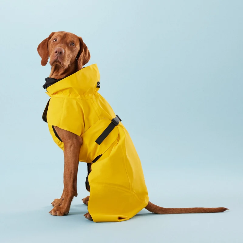Vollreflektierender Hunderegenmantel Lite Yellow