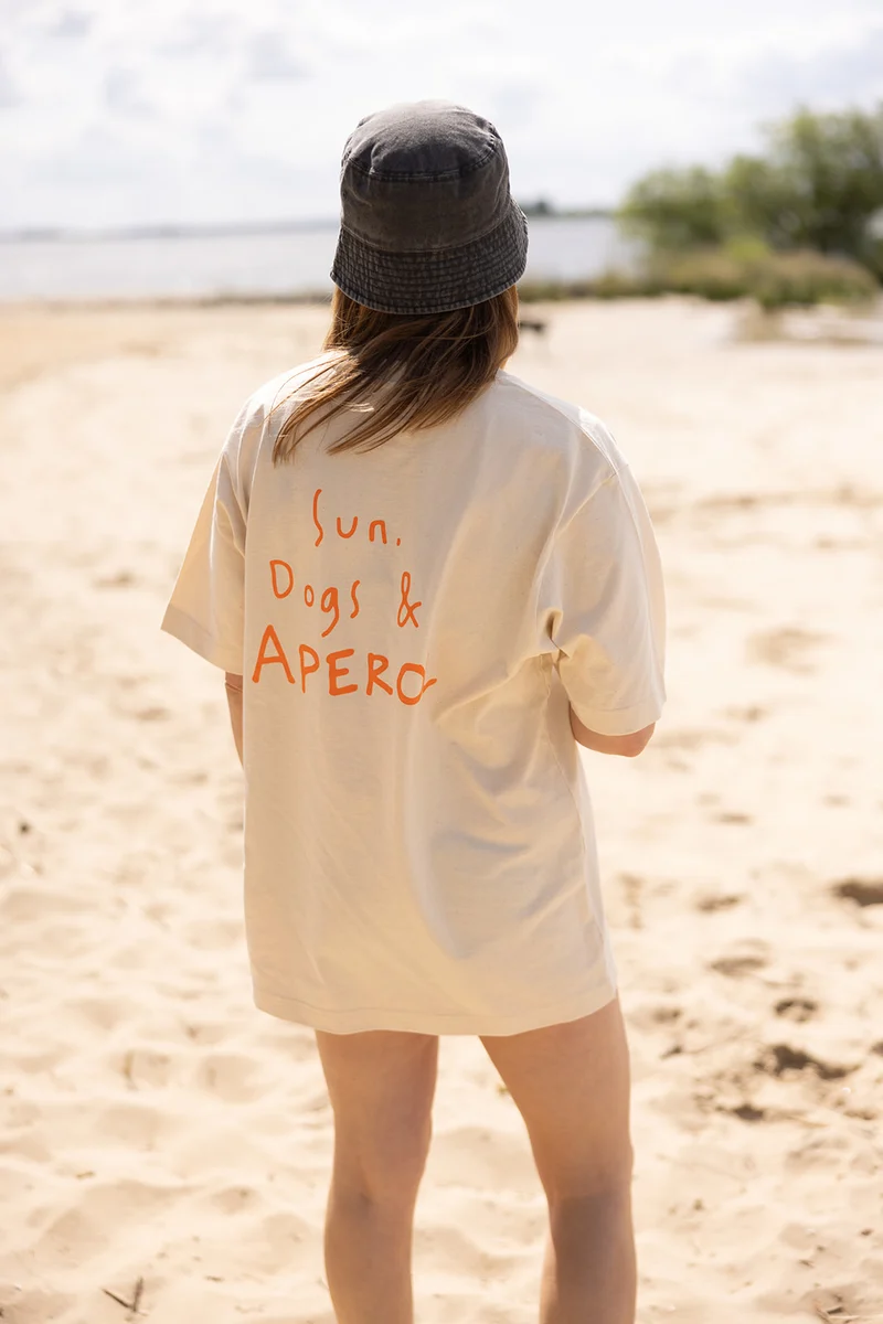 T-Shirt "Sun, Dogs & APEROL" Natural