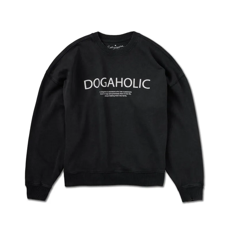 Oversize Sweater "DOGAHOLIC" Vintage