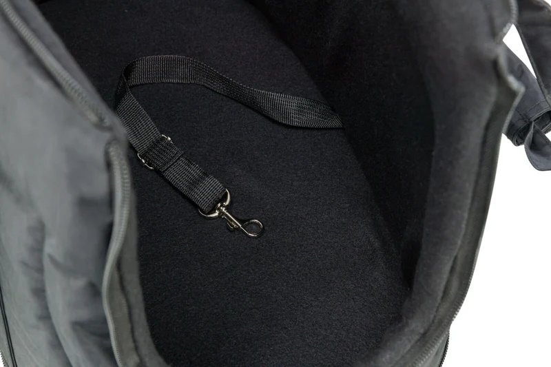 Hundetragetasche Schultertasche Riva aus Jacquard-Stoff mit Fleecefutter und abnehmbarem Netzeinsatz