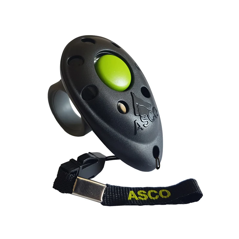 ASCO Finger Clicker – Clickertraining Premium Klicker für Hunde, Katzen, Pferde