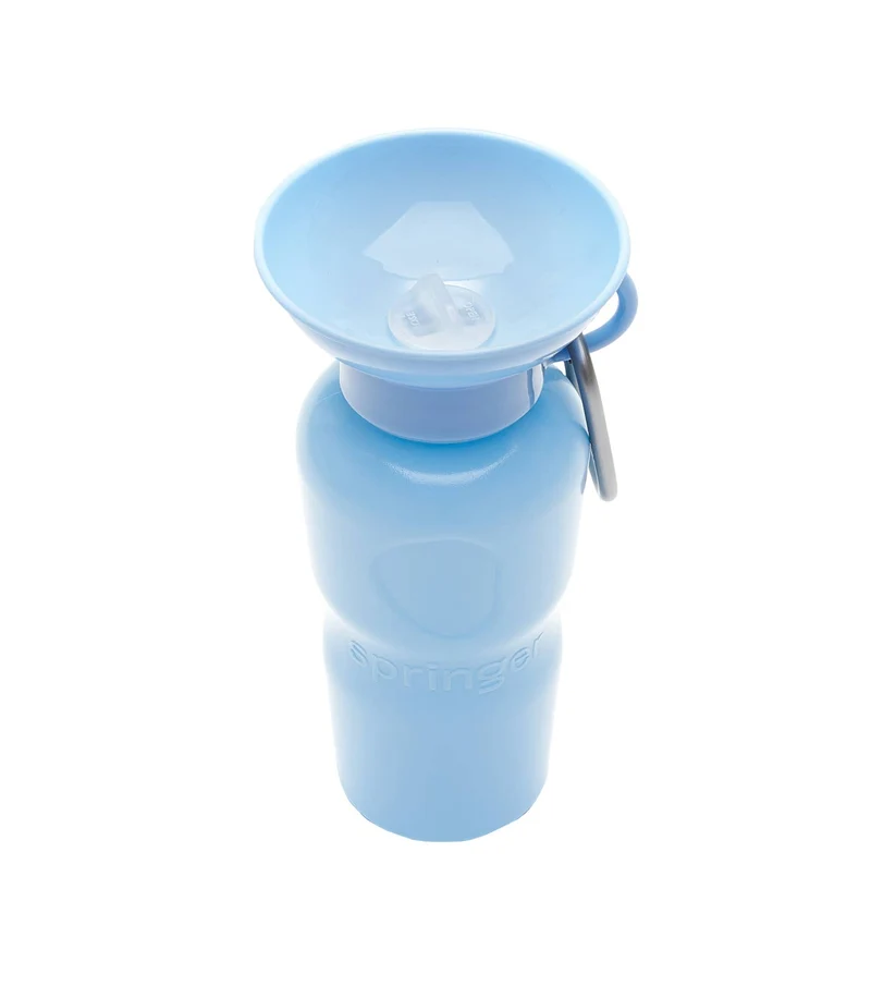 Reiseflasche Klassik für Hunde 650ml Hellblau