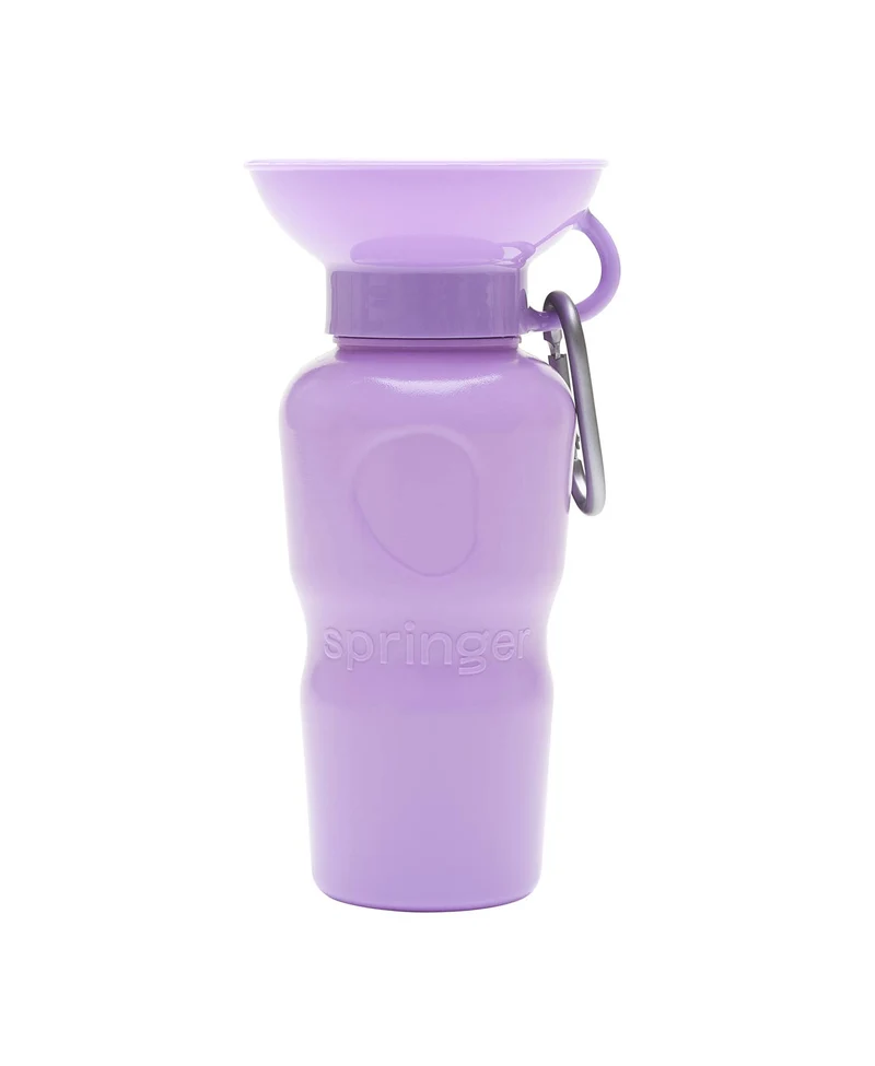 Reiseflasche Klassik für Hunde 650ml Flieder