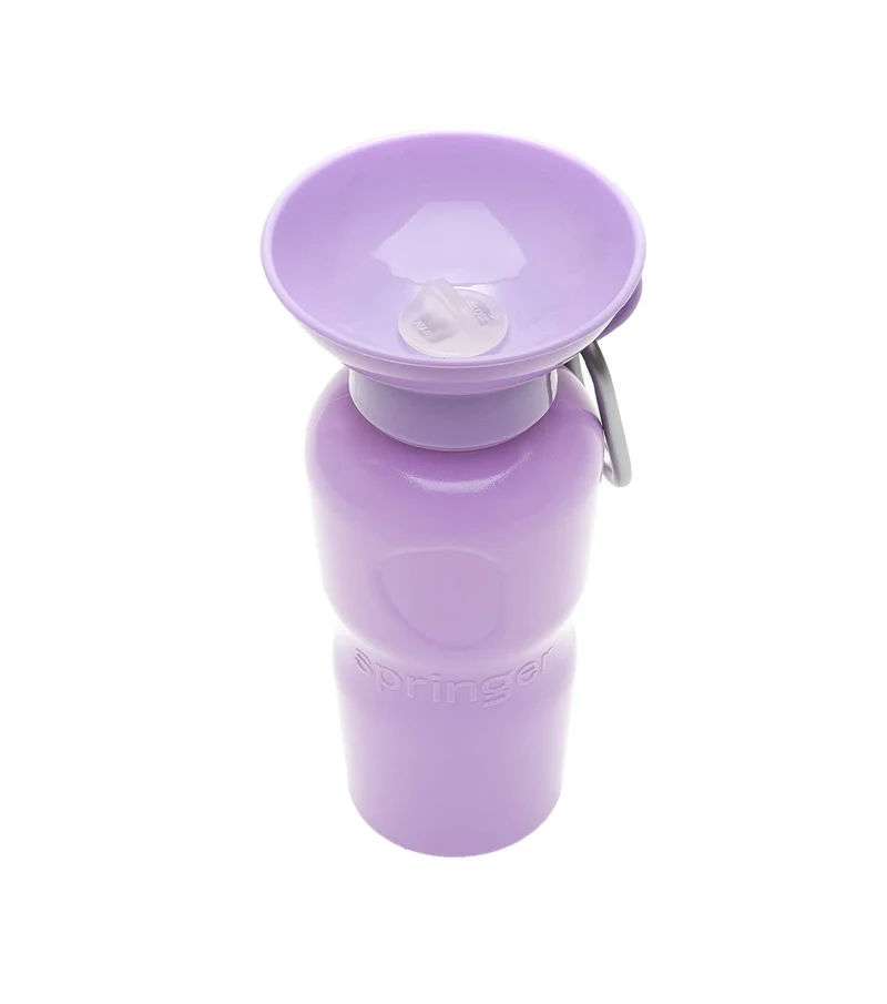 Reiseflasche Klassik für Hunde 650ml Flieder