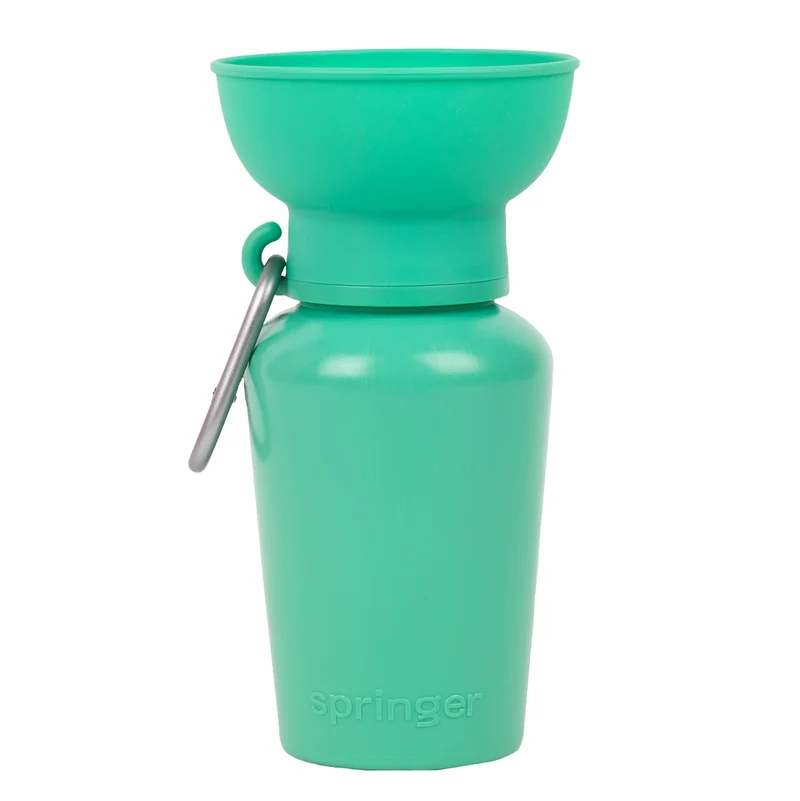 Reiseflasche Flip für Hunde 590ml Grün