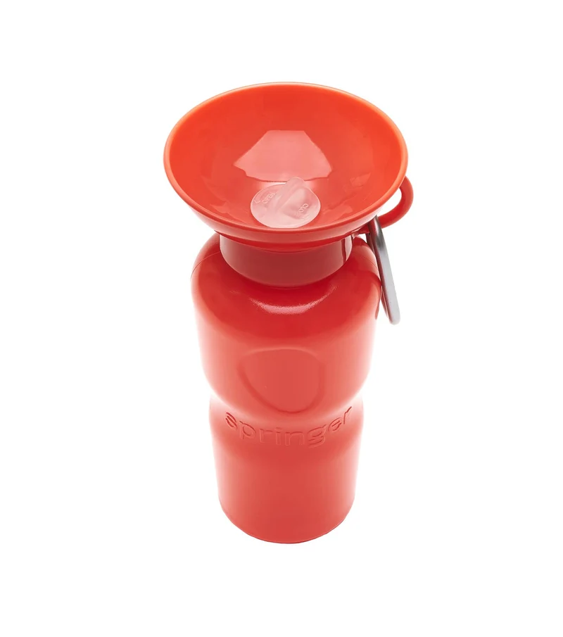 Reiseflasche Klassik für Hunde 650ml Mohnblume