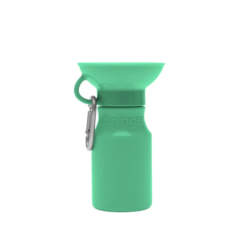 Mini-Reiseflasche für Hunde 440ml Grün