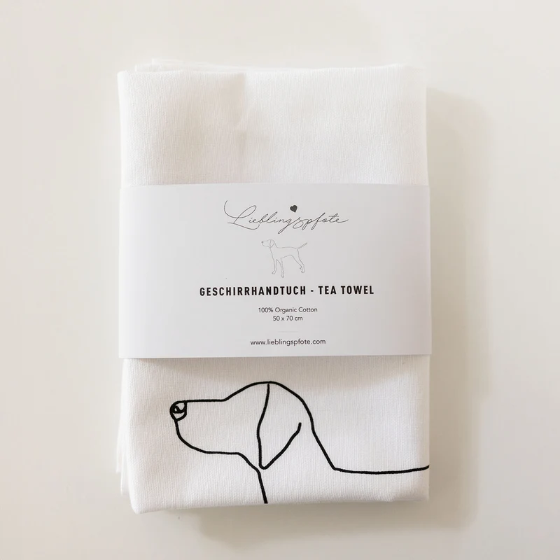 Geschirrhandtuch Vizsla, Limitiere Edition