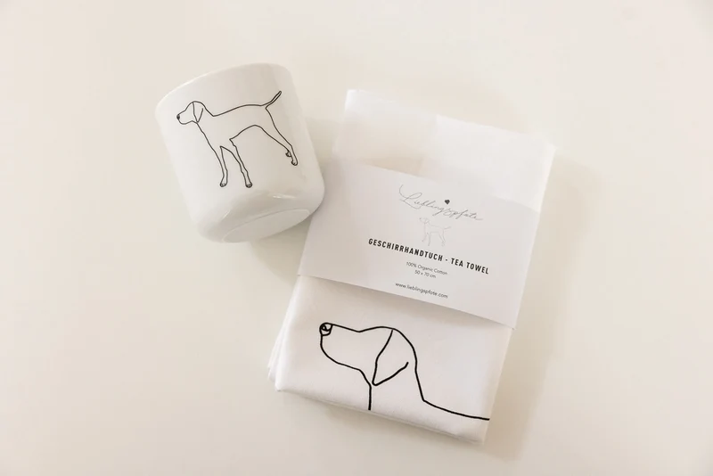 Geschirrhandtuch Vizsla, Limitiere Edition