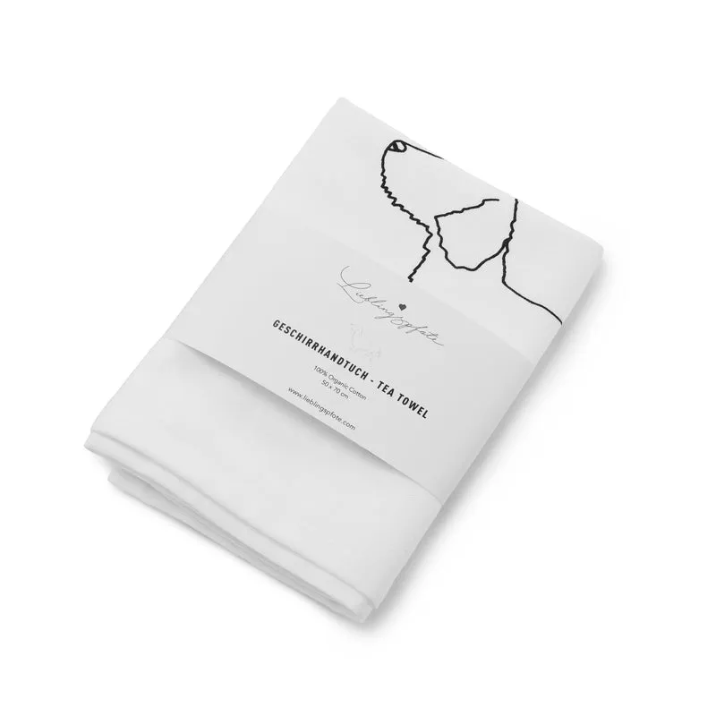 Geschirrhandtuch Rauhaardackel, Limitiere Edition