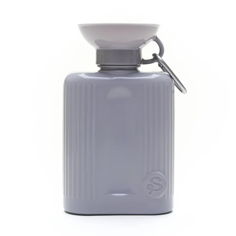 Reiseflasche für Hunde XL 1300ml Grau