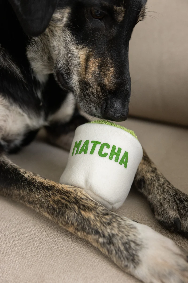 Plüschspielzeug Matcha Tasse - handgefertigt