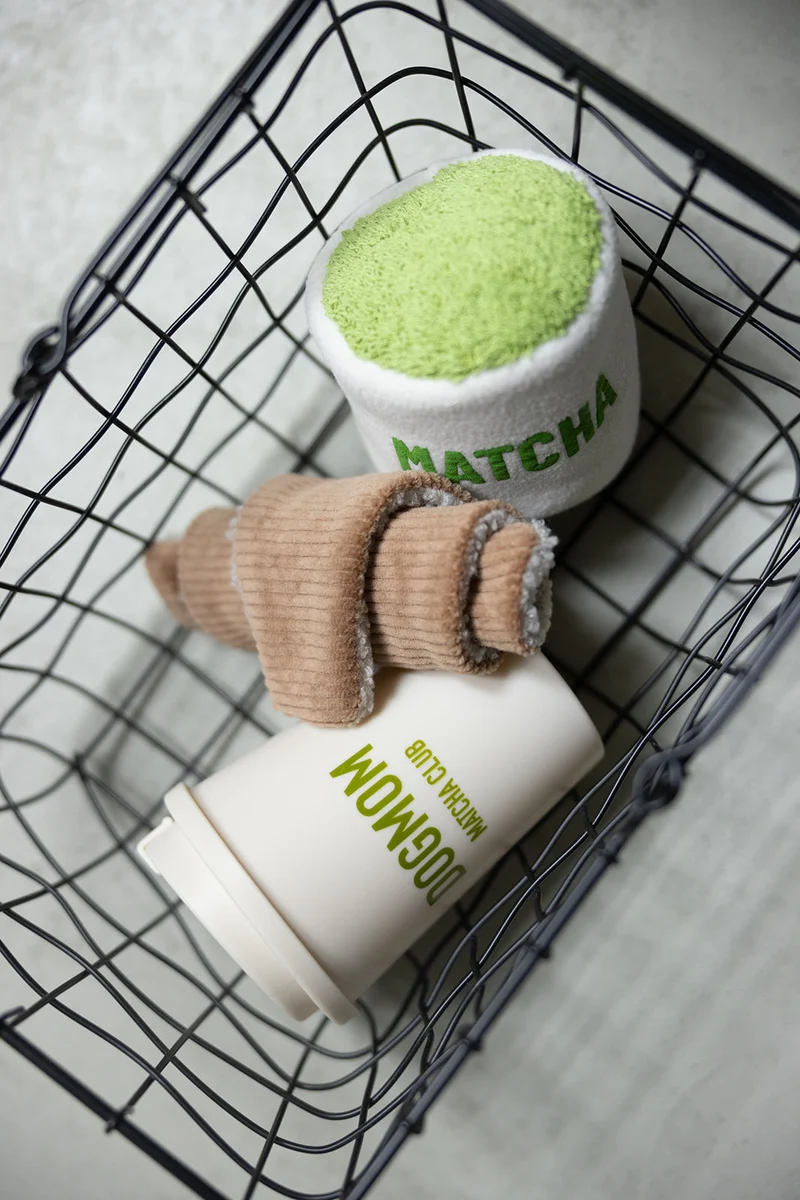 Plüschspielzeug Matcha Tasse - handgefertigt