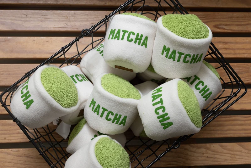 Plüschspielzeug Matcha Tasse - handgefertigt