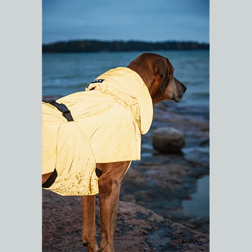 Hundemantel Visibility Raincoat Yellow