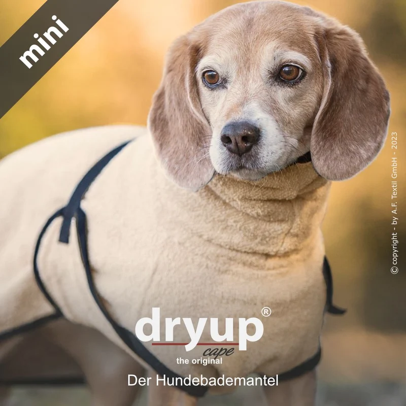 Dryup Cape Hundebademantel Mini Sand