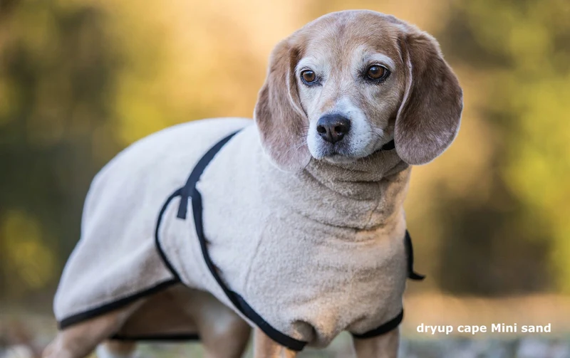 Dryup Cape Hundebademantel Mini Sand