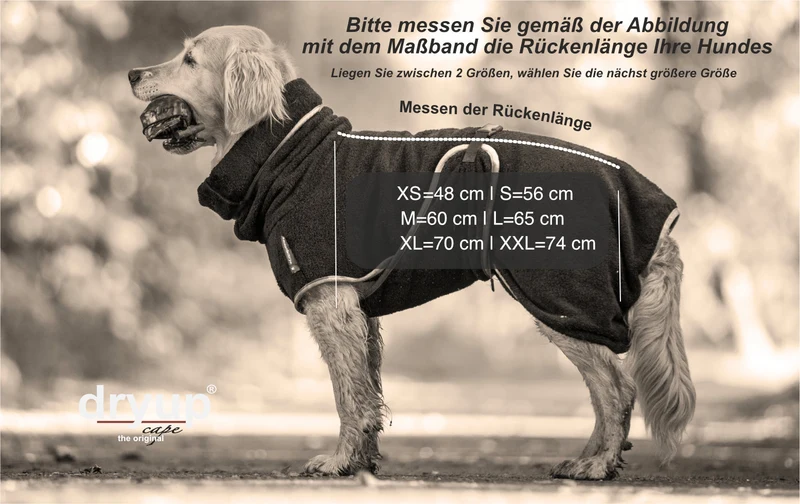 Dryup Cape Hundebademantel Sand