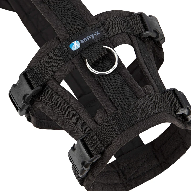 Hundegeschirr SAFETY Schwarz/Schwarz