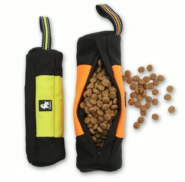 Truelove Leckerli-Beutel Snack Dummy Neongelb – S bis XL, Reißverschluss, robust