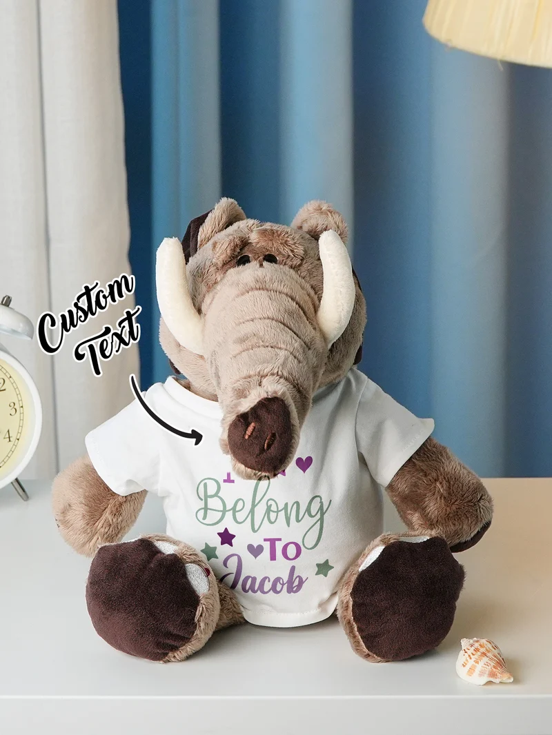 Personalisierte Tier Plüsch Kuscheltier Geburt Ankündigung Geschenk für Baby Shower