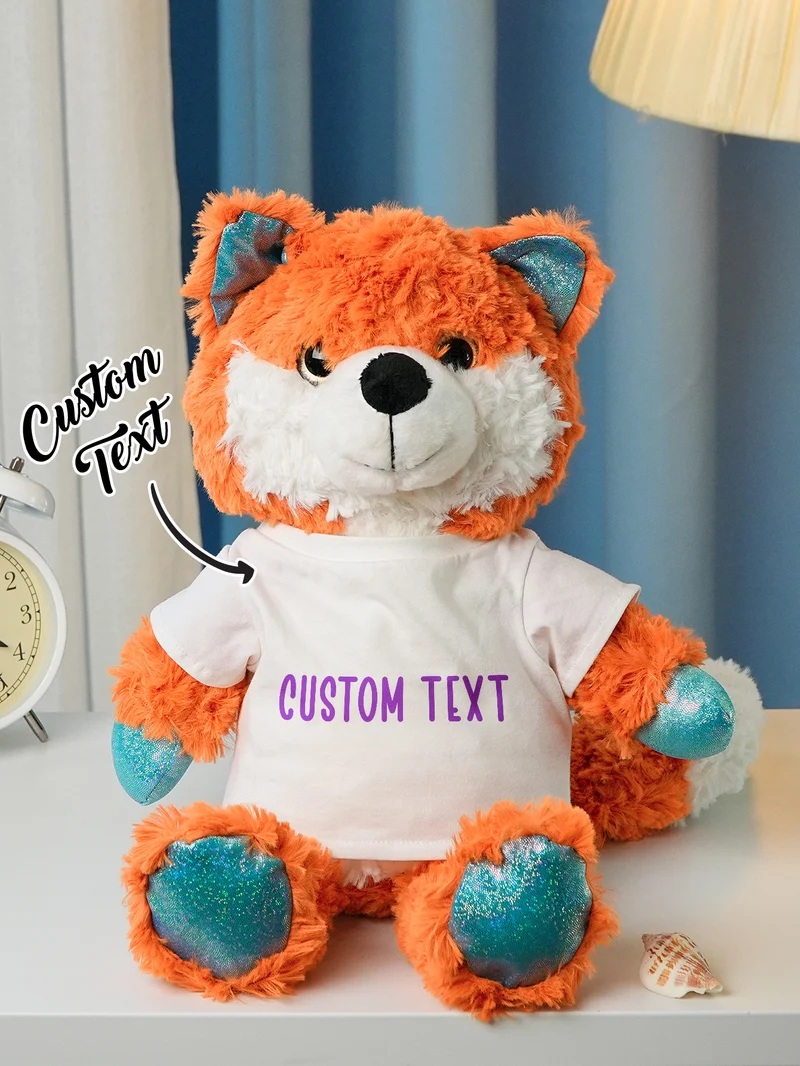 Personalisierte Tier Plüsch Kuscheltier Geburt Ankündigung Geschenk für Baby Shower