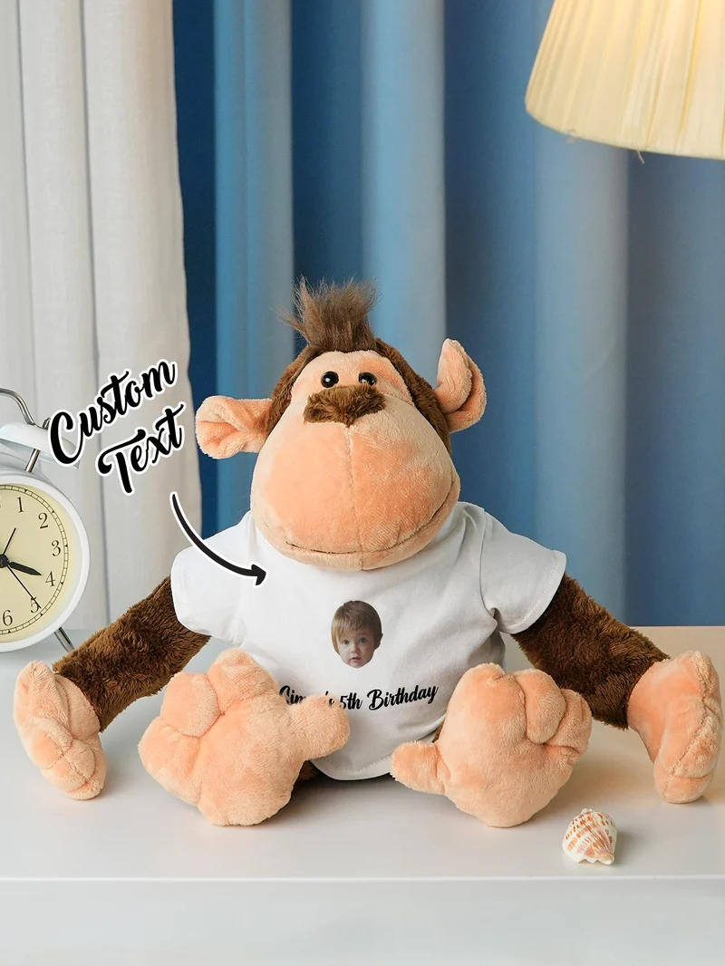 Personalisierte Tier Plüsch Kuscheltier Geburt Ankündigung Geschenk für Baby Shower