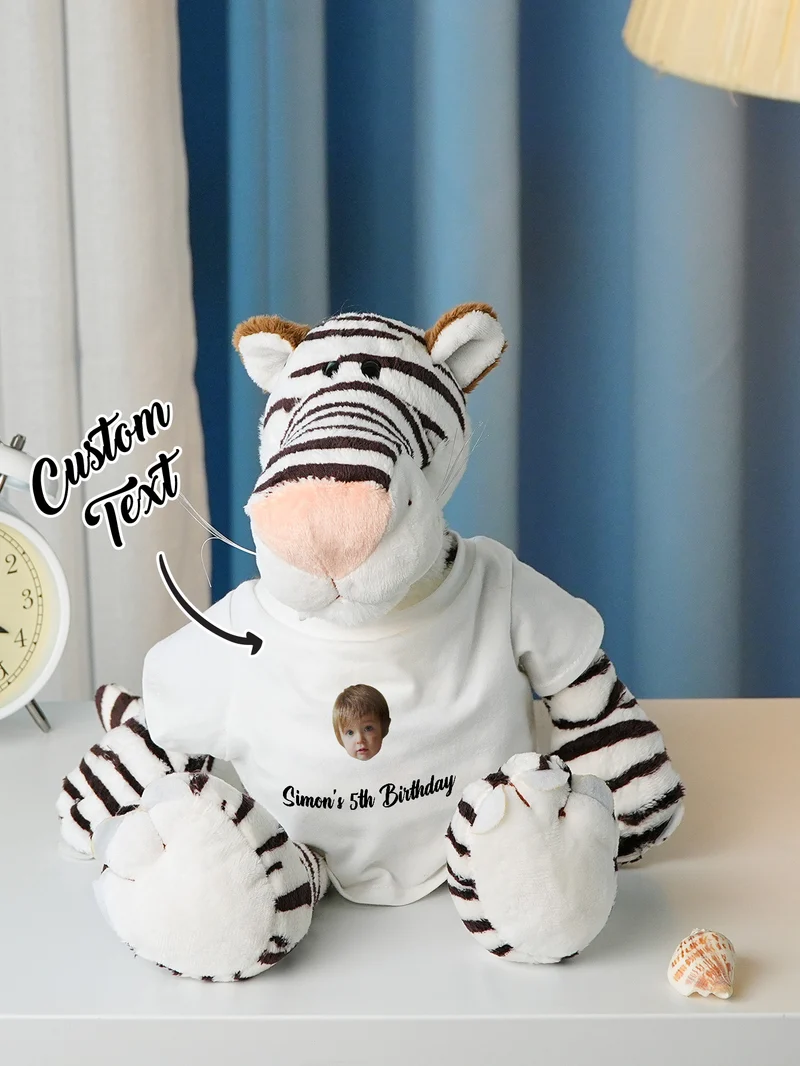 Personalisierte Tier Plüsch Kuscheltier Geburt Ankündigung Geschenk für Baby Shower