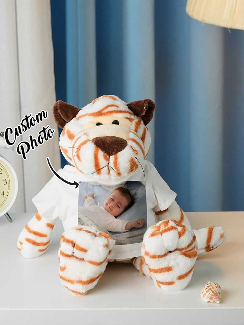 Personalisierte Tier Plüsch Kuscheltier Geburt Ankündigung Geschenk für Baby Shower