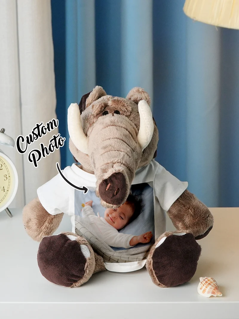 Personalisierte Tier Plüsch Kuscheltier Geburt Ankündigung Geschenk für Baby Shower