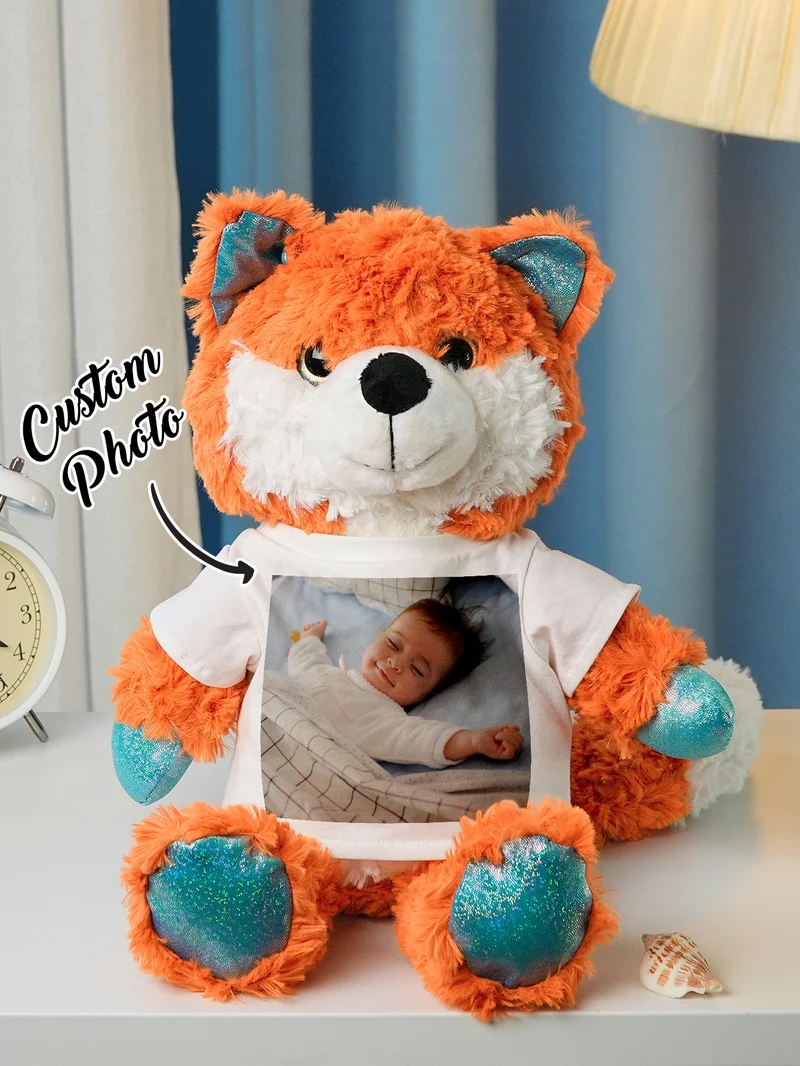 Personalisierte Tier Plüsch Kuscheltier Geburt Ankündigung Geschenk für Baby Shower