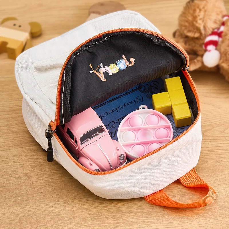 Personalisierter Mini-Rucksack mit Stickerei Name Kind Schultasche Geschenk
