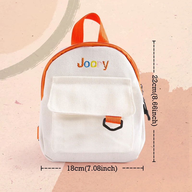 Personalisierter Mini-Rucksack mit Stickerei Name Kind Schultasche Geschenk