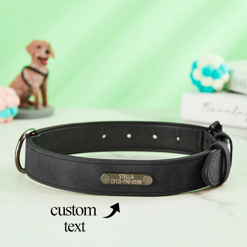 Leder Hundehalsband Personalisiert - Geschenk für Tierliebhaber