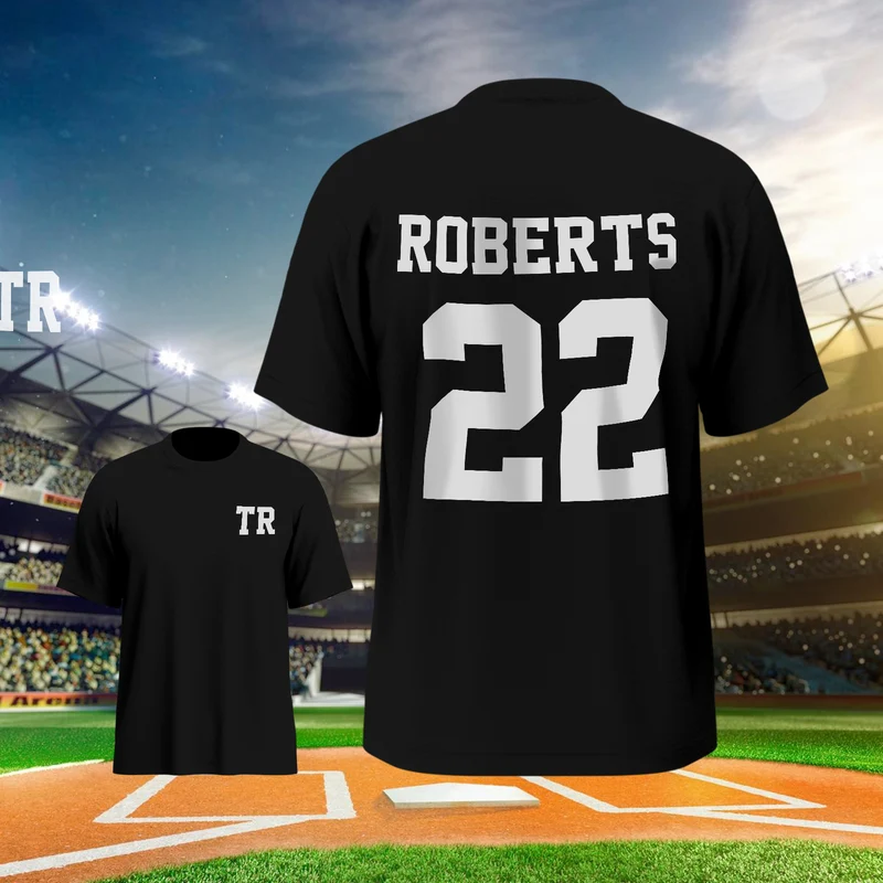 Personalisierte Fußball Name & Nummer Sport T-Shirt - Schule Geschenke