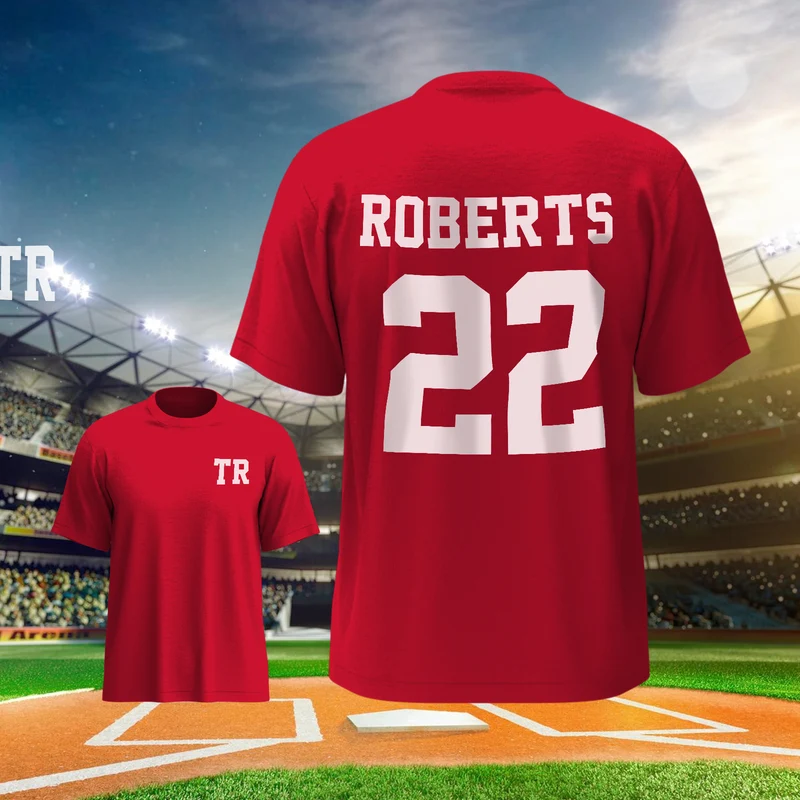Personalisierte Fußball Name & Nummer Sport T-Shirt - Schule Geschenke