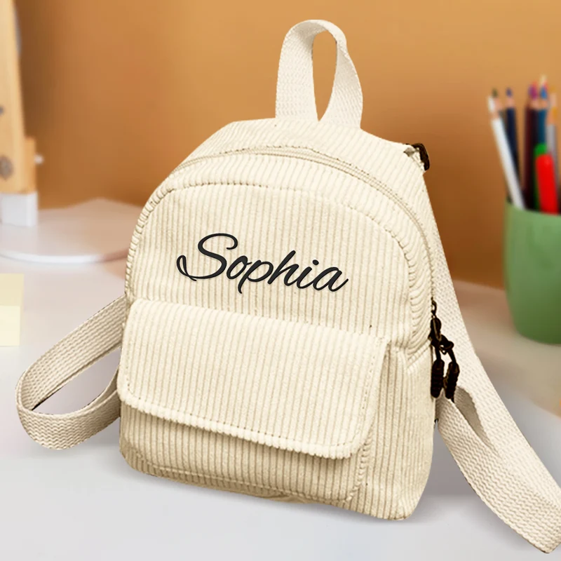 Personalisierter Mini Rucksack mit Namen Kindergarten Schule Geschenk für Kinder
