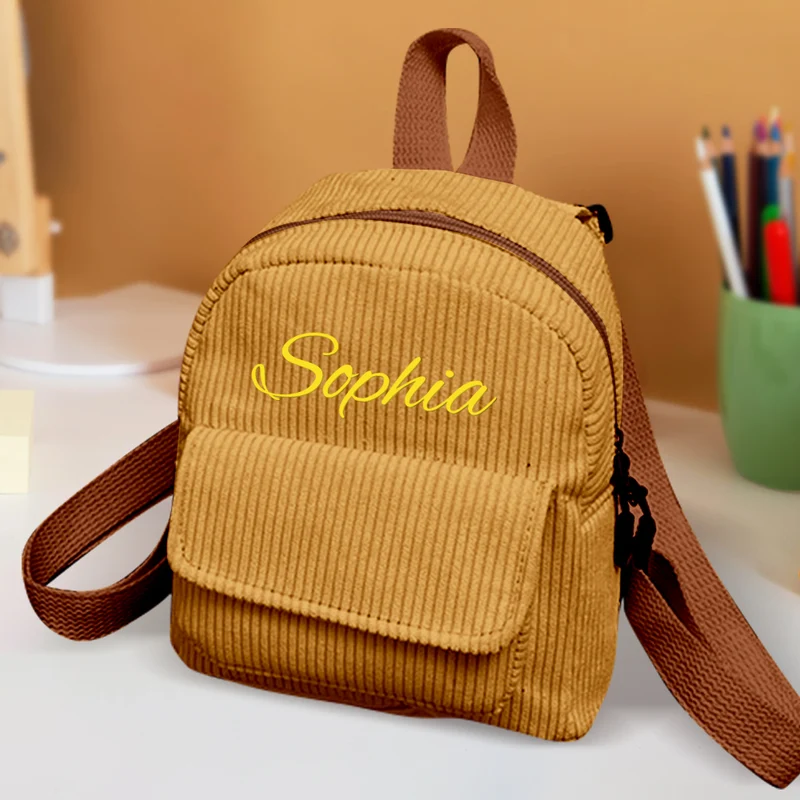Personalisierter Mini Rucksack mit Namen Kindergarten Schule Geschenk für Kinder
