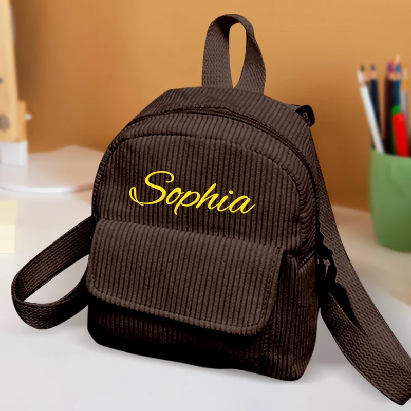 Personalisierter Mini Rucksack mit Namen Kindergarten Schule Geschenk für Kinder