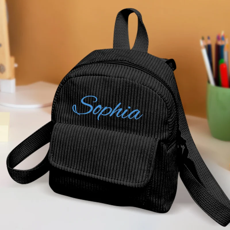 Personalisierter Mini Rucksack mit Namen Kindergarten Schule Geschenk für Kinder