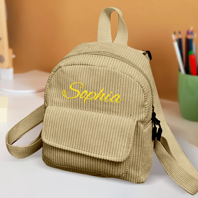 Personalisierter Mini Rucksack mit Namen Kindergarten Schule Geschenk für Kinder