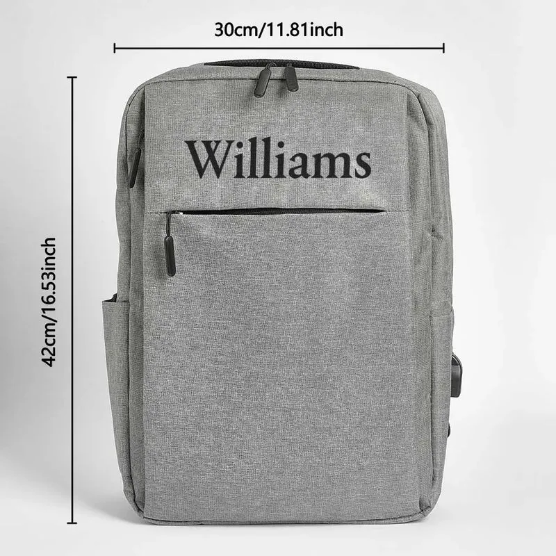 Personalisiert Rucksack mit Name - College Schule Computer Tasche
