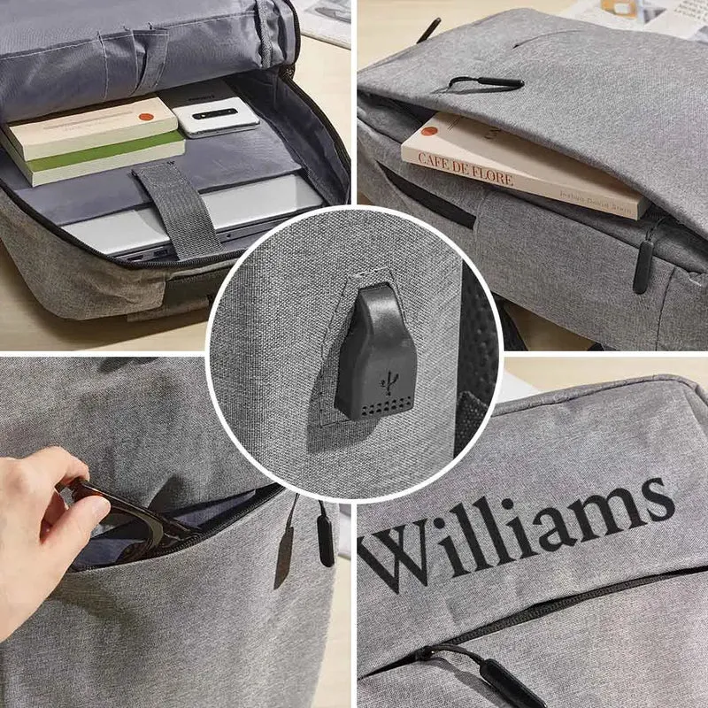 Personalisiert Rucksack mit Name - College Schule Computer Tasche