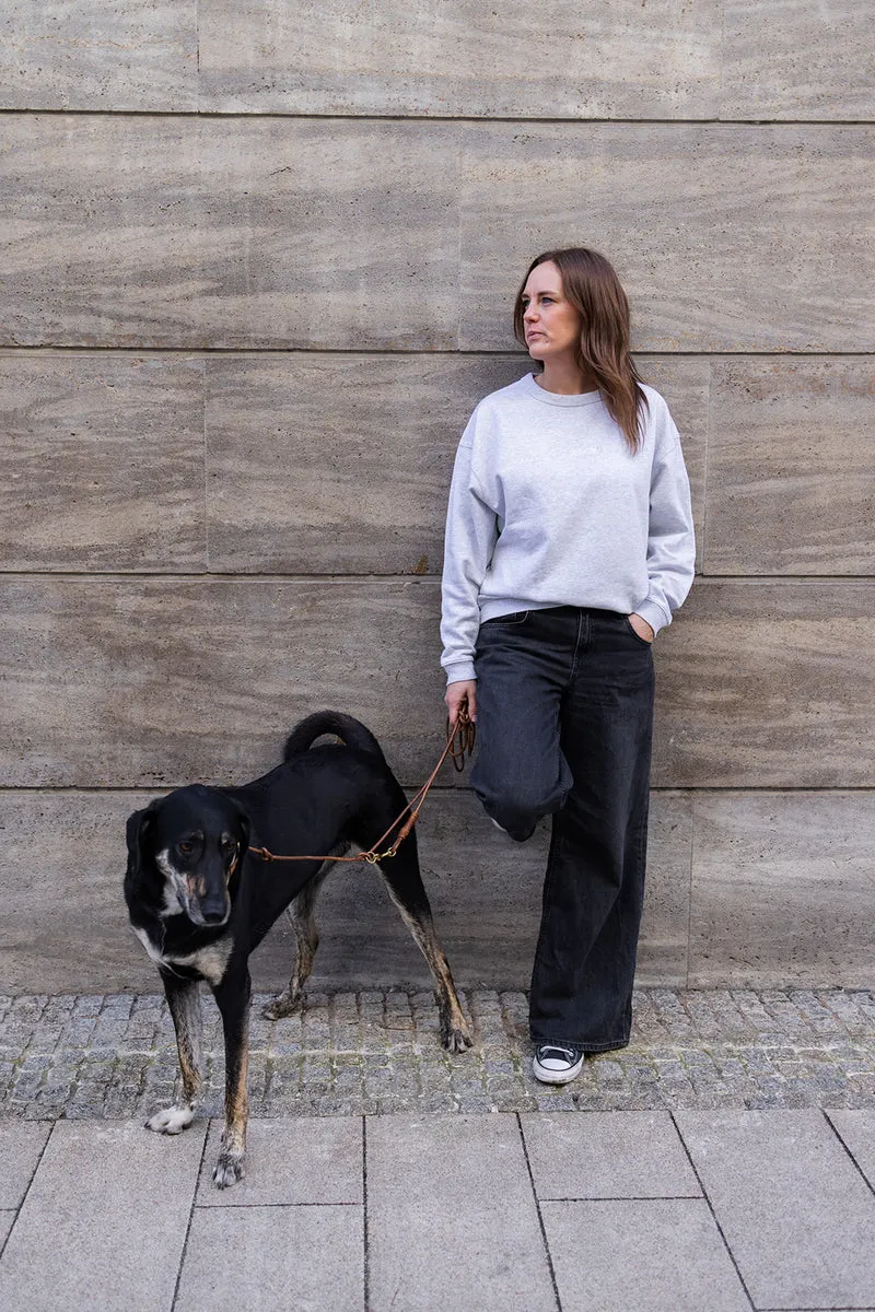 Oversize Sweater "DOGMOM" Navy