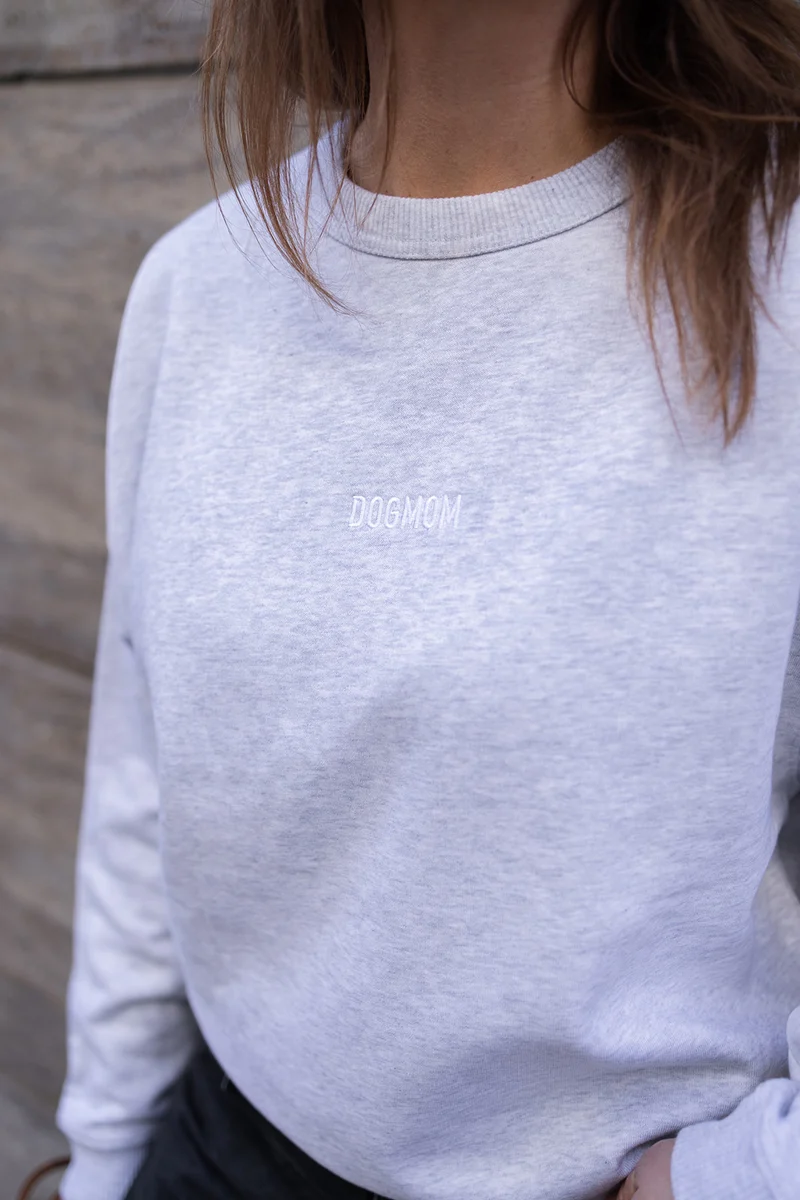 Oversize Sweater "DOGMOM" Navy