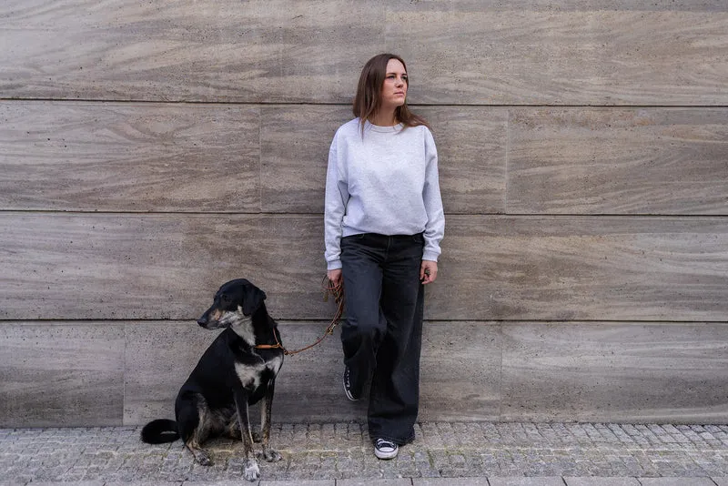 Oversize Sweater "DOGMOM" Navy