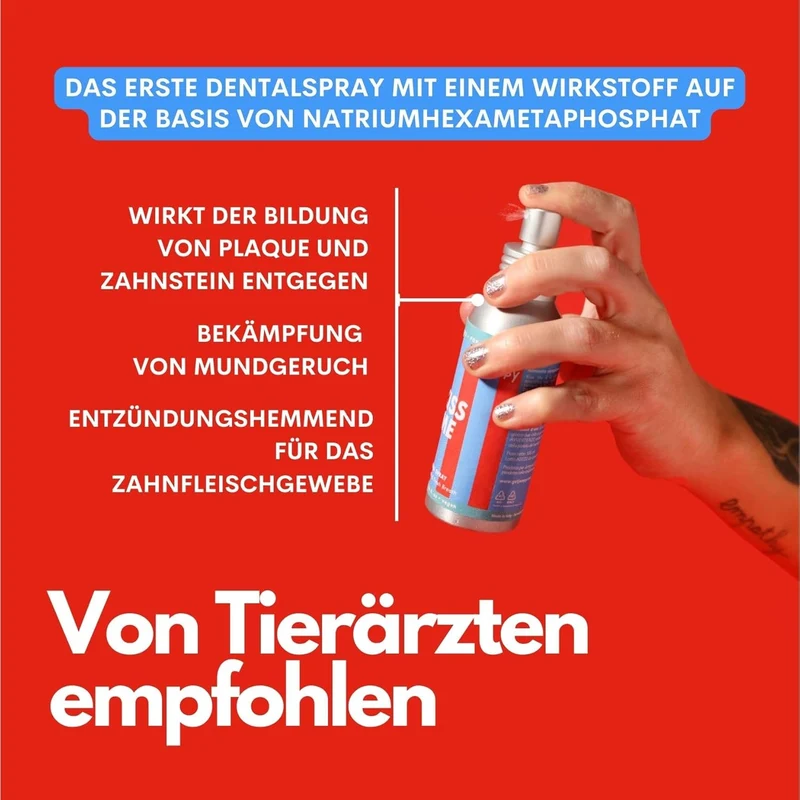 Kiss Me - Natürliches Zahnspray gegen Maulgeruch für Hunde 100g VEGAN