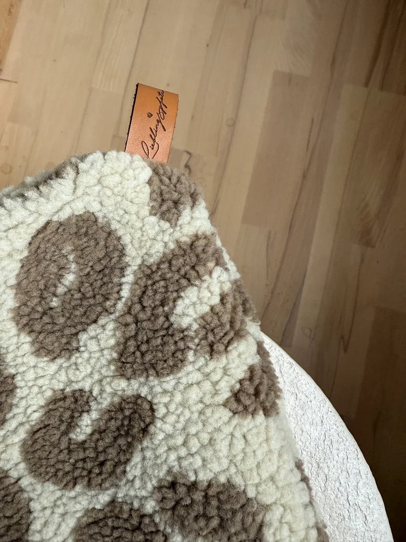 Hundedecke Teddy Leo Sand/ Braun